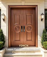 Système de sécurité de porte à double entrée de conception européenne YDNCN, serrure intelligente, structure en alliage d'aluminium résistant aux intempéries, appartement personnalisé