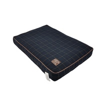 Venta de fabricación, colchón para perros personalizado, tumbona rectangular elegante de Inglaterra, cama para mascotas para perros, funda extraíble lavable, cama para perros
