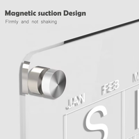 Planificateur magnétique en acrylique pour réfrigérateur, multi-spécifications, enregistrement quotidien, durable, effaçable, pour cuisine, intérieur, décoration de la maison