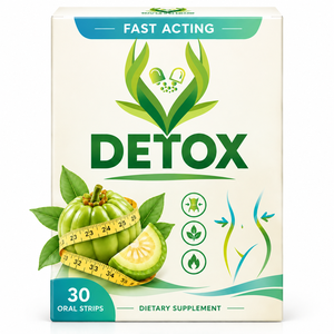 Bandes buccales détoxifiantes à succès : Garcinia Cambogia, Withania Somnifera, Extrait de Senna – Soutien quotidien au bien-être corporel – Film détox en bande - Product Image 1