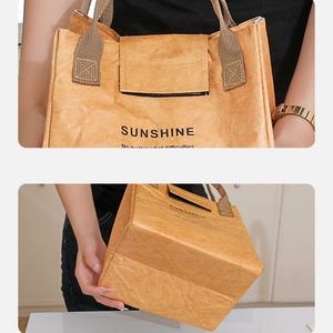 Sacs isothermes pour aliments chauds en papier Tyvek lavable écologique Baoren avec fermeture éclair, rétention de la chaleur, sacs à déjeuner isolés pour femmes et hommes - Product Image 3