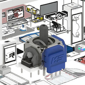 Manette de jeu sans fil 2026R TMR à <span class=keywords><strong>joystick</strong></span> électromagnétique, remplacement de la manette de jeu BT, analogique 3D, compatible avec les accessoires Android - Product Image 3