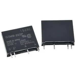 1Pcs 5V 12V 24V DC-AC 솔리드 스테이트 릴레이 모듈 G3MB-202P G3MB 202P PCB SIP SSR AC 240V 2A 스너버 회로 저항기 릴레이 스위치