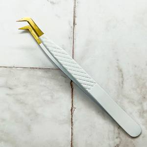 แหนบต่อขนตาสแตนเลสอุปกรณ์ต่อขนตาเพิ่มวอลลุ่มปรับแต่งโลโก้ได้ตามต้องการ - Product Image 5