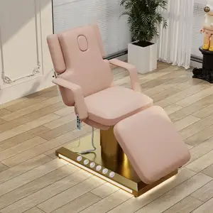 Unique Design Adjustable Beauty Salon Heated Massage Beauty Bed Electric Facial Massage Table With 3 Motor