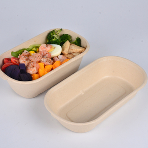 Senang01 Novedad: Caja de almuerzo de pulpa de caña de azúcar con compartimentos para comida para llevar, con tapa y diseño de plato de papel - Product Image 3