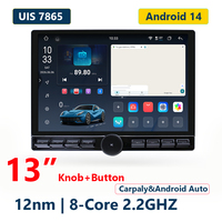 Radio Estéreo para Auto LODARK N5Pro de 13 Pulgadas con Botones, Android 14, CarPlay Inalámbrico, Android Auto, 4G LTE, 5G WiFi, 36EQ DSP, Navegación para Auto