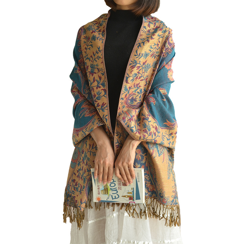 Шарф из пашмины для женщин, большой кашемировый двусторонний шарф, мягкие шарфы, дорожные аксессуары