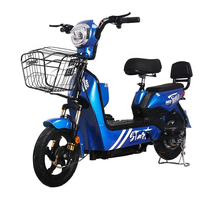 Kit de vélo électrique de ville et de montagne pour adultes, cadre en acier, moteur sans balais 500W, batterie au plomb-acide, économique