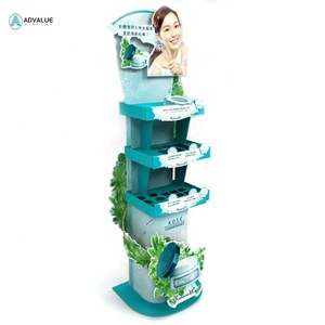 High Quality Supermarket Cardboard Display Stand For Cosmetic