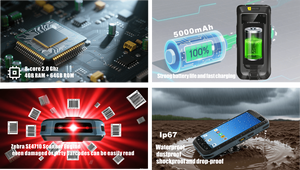 Terminal mobile portable PDA 8+128 Go Android 12 Octa-core 2,2 GHz CPU Lecteur de codes <span class=keywords><strong>QR</strong></span> et codes-barres IP67 6 pouces 5000 mAh En stock - Product Image 4