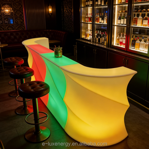 Mesa de <span class=keywords><strong>Bar</strong></span> Portátil para Bodas, de Plástico, con 16 Luces LED RGB, Barra Móvil con Luz Solar, Muebles de Exterior para Eventos al Aire Libre, <span class=keywords><strong>Alquiler</strong></span> de Barra - Product Image 4
