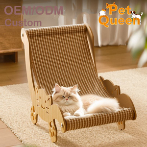 Cama para Gatos 2 en 1 con Tapete de Sisal para Gatitos Pequeños y Medianos, Rascador de Madera para Gatos, Silla de Sisal, Hamaca para Gatos - Product Image 2