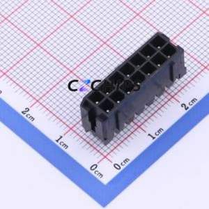 HC-MX3.0-2*7A Wire-to-Board Pin Header Through hole Component (THT),P=3mm Connector 2x7P 3mm Through Hole Micro-Fit (MX 3.0) - Product Image 1