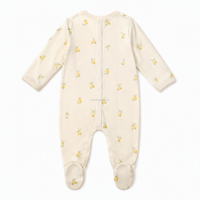 Pijama de algodón de manga larga para bebé recién nacido, pelele unisex con patucos, broches, suave y transpirable, lote al por mayor