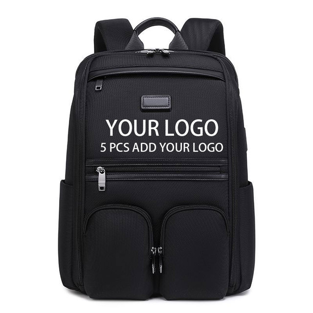 Custom Logo Business Laptop Backpack for Men Waterproof 15.6 Inch Computer Bag Durable Large Capacity Anti-Theft Travel Backpack