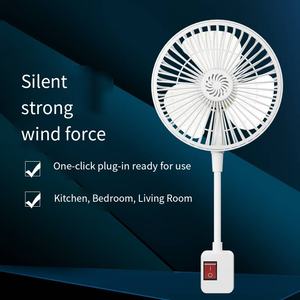 Mini xách tay nhà bếp phòng tắm fan hâm mộ phong cách mới Plug-in mạnh mẽ Ống linh hoạt dễ dàng cài đặt hộp có thể gập lại nguồn pin - Product Image 5
