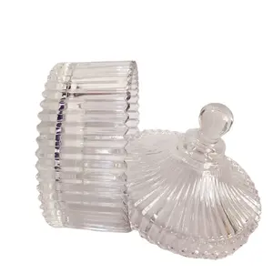 Vente en gros à <span class=keywords><strong>prix</strong></span> promotionnel, sucrier en cristal, pot à bonbons avec couvercle - Product Image 1