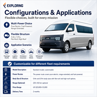 Fourgonnette électrique commerciale Hai Shi, autonomie optionnelle de 220 à 410 km, pour le transport de passagers et de marchandises.