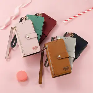 Étui portefeuille en cuir design de luxe pour <span class=keywords><strong>Samsung</strong></span> <span class=keywords><strong>Galaxy</strong></span> S20 S21 FE S22 Plus S23 Ultra S24 - Product Image 1