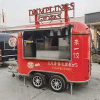 Remorque alimentaire mobile personnalisée, camion de restauration, remorque à café, glaces, hot-dogs, snacks avec équipement de cuisine complet pour les activités commerciales de rue