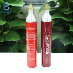 Cilindro de <span class=keywords><strong>Gas</strong></span> CO2 de Grado Alimenticio TPED DOT UK Rho para Bebidas Gaseosas, 425g 0.6L 150bar, con Válvula TR21-4 - Product Image 3