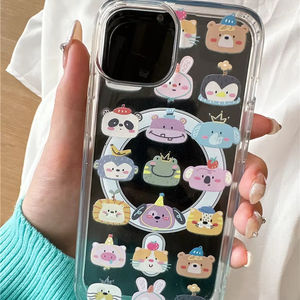 Beaucoup de petits animaux <span class=keywords><strong>coque</strong></span> de téléphone magnétique de dessin animé Transparent pour Apple <span class=keywords><strong>iPhone</strong></span> 15 13 13Pro 16 Pro Max modèles antichoc - Product Image 2