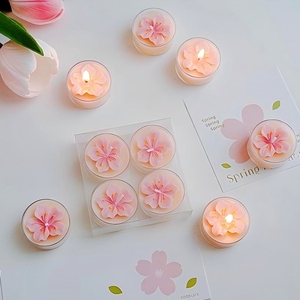 Luxuriöse Personalisierte Kreative <span class=keywords><strong>Sakura</strong></span>-Blumen-Kerze Ästhetische Kerzen für Jubiläumsfeier Geschenkidee - Product Image 1