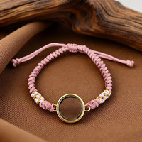 Bracelet porte-monnaie en or avec pendentif Daisy-necklace, boîte ouvrable pour femme, style Thangka tibétain, coque vide pour bracelet.