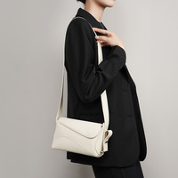 Sac bandoulière en cuir véritable, sac à main géométrique minimaliste pour femmes, fournisseur OEM ODM