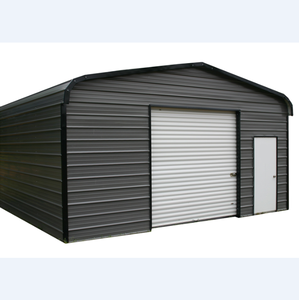 Garage Economico con Telaio in Acciaio e Pannelli Isolanti, Tettoia per Parcheggio Auto, Carport Prefabbricato in Acciaio Leggero, Mini Magazzino - Product Image 2