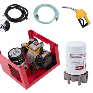 Electric Diesel <b>Oil</b> Fuel Transfer Pump Self Priming Display Meter With Nozzle And Hose - Product Image 4