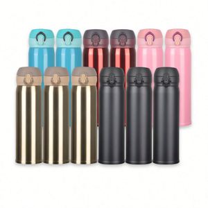 Bouteille d'eau isotherme en acier inoxydable sans BPA, anti-fuite, pour le sport et les voyages, gourde isotherme et thermos - Product Image 5