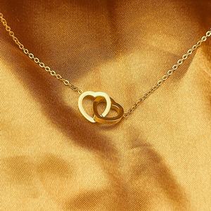 Collar de Corazón Chapado en Oro de Acero Inoxidable de Alta Calidad, Antideslustre, Personalizado, Venta al por Mayor, Nuevo 2024 - Product Image 6