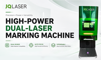 Machine de marquage laser double haute vitesse JQ LASER, laser MOPA, pour la gravure et le marquage des métaux et des non-métaux