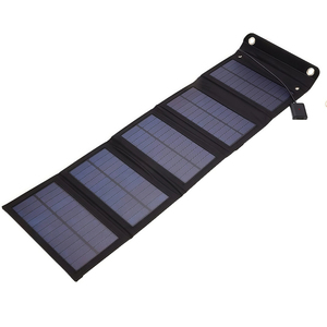 Alecter Solar 15W Foldable Solar Charger <b>USB</b> <b>Extension</b> Cable-22-23% Efficiency for Laptop/Phone/Tablet Outdoor Camping Emergency - Product Image 1