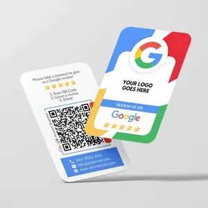 Google feedback Cartão NFC QR Code Scan 13.56Mhz 213 215 216 Google Review Cartão Pop up