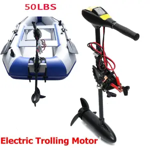 Solarmarinho barco inflável de 50 lbs 12v, barco inflável, motor externo, acessórios para pesca, motor de barco elétrico