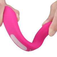 Vibrateur clitoridien portable S-Hande pour couples, 9 modes et télécommande, étanche IPX7, rechargeable par USB