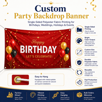 Bannière personnalisée de Thanksgiving, drapeau en polyester imprimé numériquement pour usage promotionnel, magasin de détail, maison, fête de fin d'année