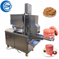 Machine automatique de moulage de galettes de bœuf pour hamburgers avec mécanisme d'alimentation à piston et options de tension multiples