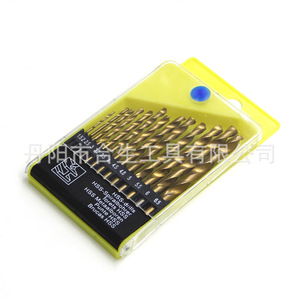 Juego de Brocas Helicoidales Mr Drill, 13 Piezas, Acabado Dorado, Brocas de Vástago Recto para Perforación de Metal - Product Image 4