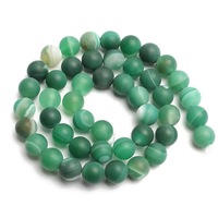 Offre Spéciale Perles Rondes en Agate Mate, Perles en Agate Rayée Café, Pierres Précieuses en Cristal pour la Fabrication de Bijoux