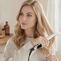 Lisseur de cheveux en céramique portable pour les voyages - Mini fer à lisser à chauffe rapide avec double tension mondiale