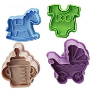 4 pièces en Plastique de Biscuit de type Poussoir <span class=keywords><strong>Emporte</strong></span>-pièce Fruits De Noël DIY Fondant <span class=keywords><strong>Poterie</strong></span> Moule Gâteau Décoration Outils - Product Image 3
