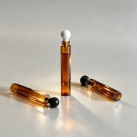 Flacons de parfum miniatures en verre transparent personnalisés de 1,5 ml/2 ml, contenants cosmétiques avec logo personnalisé imprimé à l'écran, impression à l'écran
