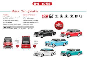 Blue tooth modèle de voiture classique haut-parleur sans fil Support <span class=keywords><strong>carte</strong></span> <span class=keywords><strong>SD</strong></span> <span class=keywords><strong>avec</strong></span> <span class=keywords><strong>Radio</strong></span> FM haut-parleur sans fil intelligent en forme de voiture vintage - Product Image 5