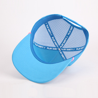 Gorra Deportiva de Alta Calidad, Impermeable, con Corte Láser Perforado, Personalizada, de 5 Paneles, de Secado Rápido, Ajustable para Exteriores