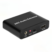 Adaptateur Extracteur Audio TUTI 3,5 mm Jack Casque Coaxial SPDIF RCA R/L Convertisseur DAC Audio HDTV avec Canal de Retour Audio ARC