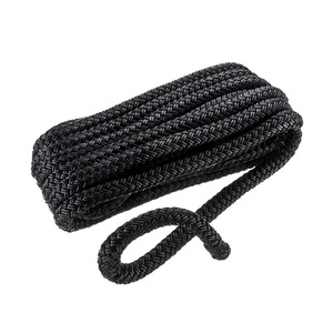 Venda quente linha de doca trançada dupla de nylon marinho de 3/8 polegadas 1/2 polegadas com traço reflexivo preto - Product Image 6